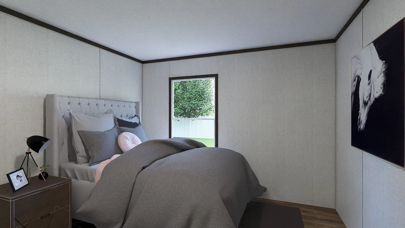 The EMPOWER Guest Bedroom. This Manufactured Mobile Home features 4 bedrooms and 2 baths.