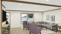 The THE AMBITION Living Room. This Manufactured Mobile Home features 4 bedrooms and 2 baths.