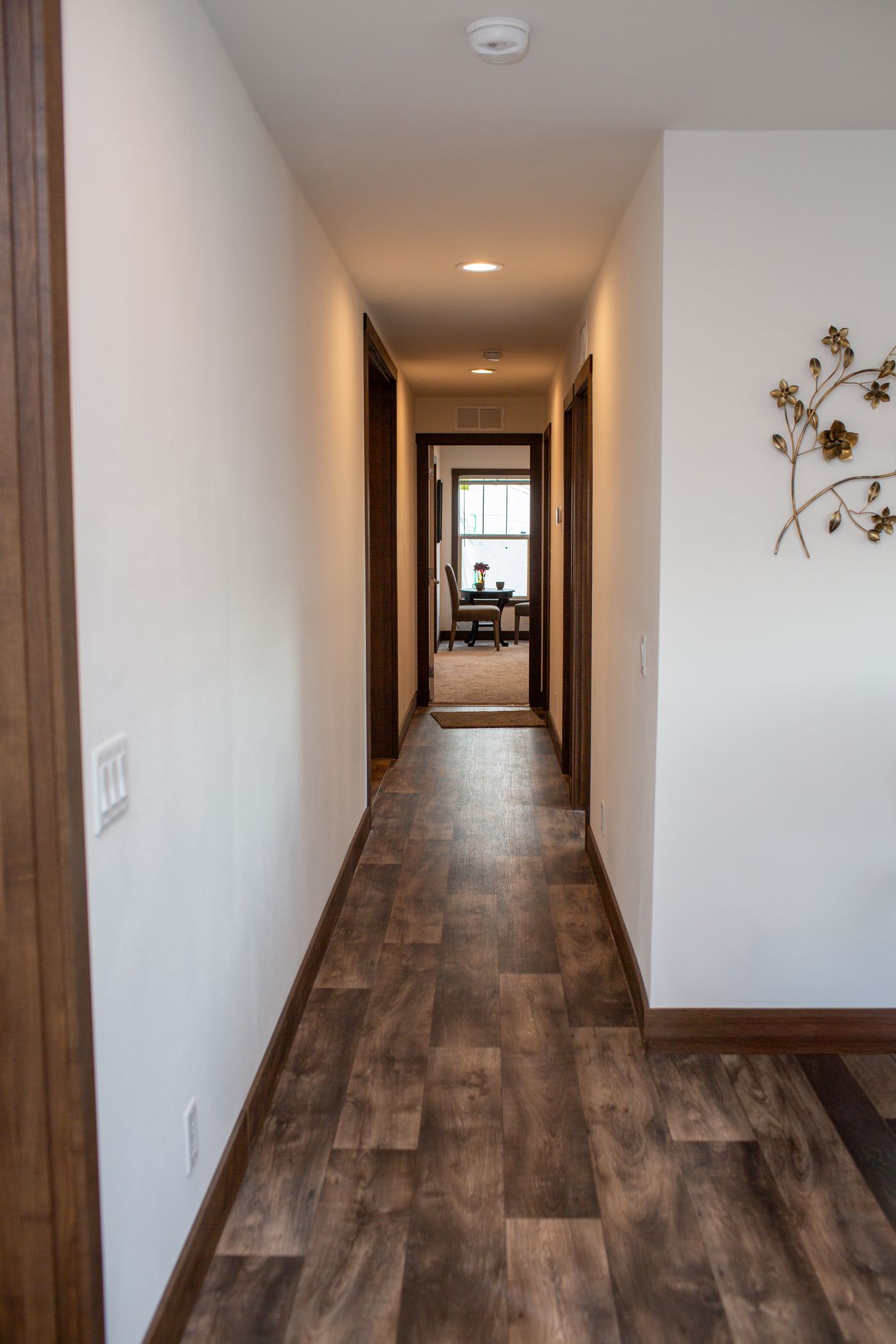 The RAMSEY 75 MOD Living Room. This Modular Home features 4 bedrooms and 2 baths.