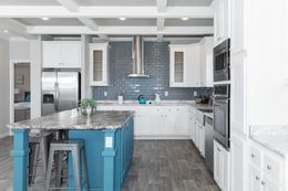 The SUPER 68 ELITE Kitchen. This Manufactured Mobile Home features 3 bedrooms and 2 baths.