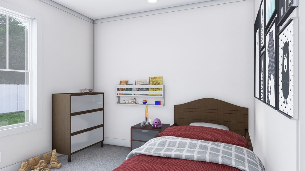The MY GIRL Guest Bedroom. This Manufactured Mobile Home features 3 bedrooms and 2 baths.