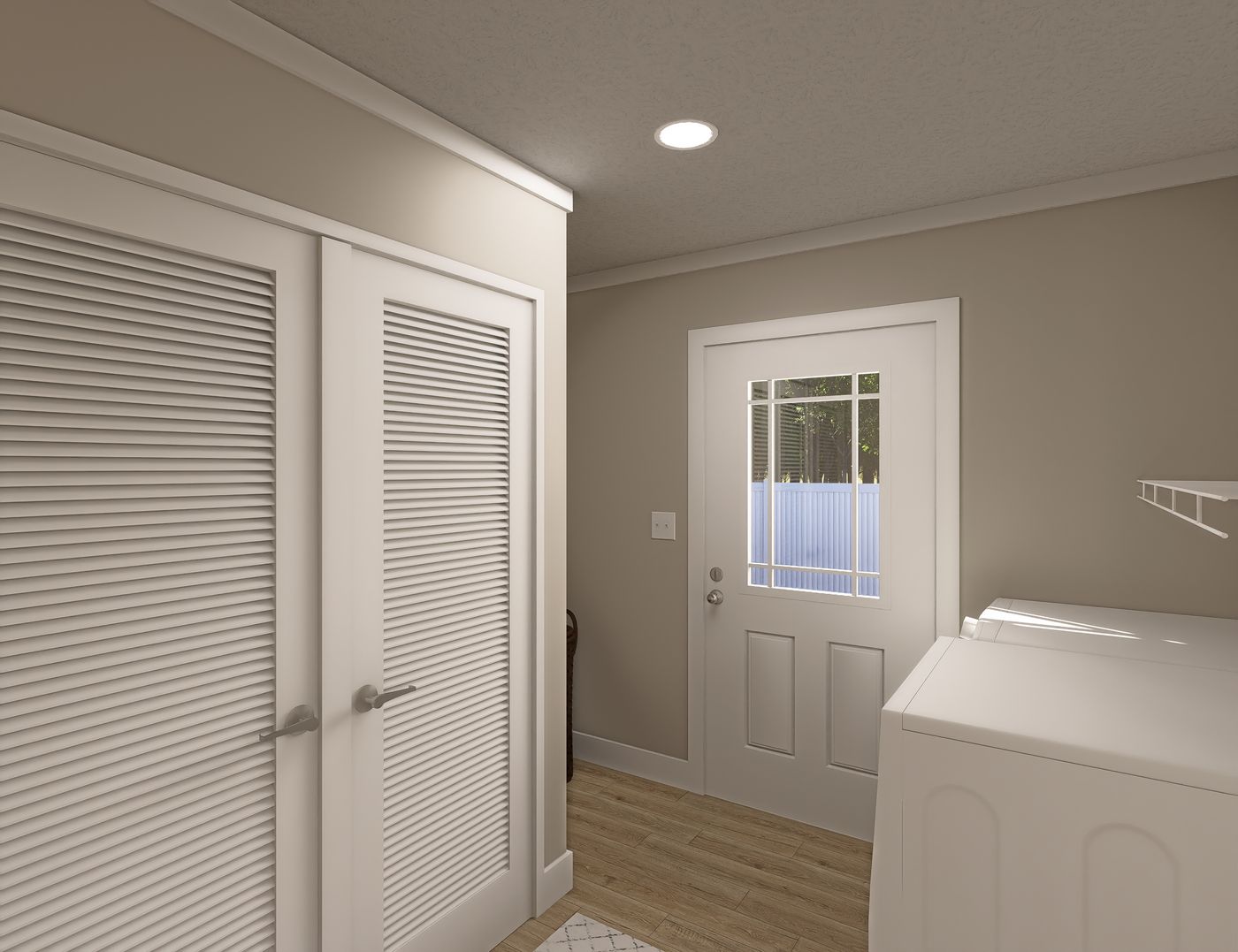 The CLASSIC 60B Utility Room. This Manufactured Mobile Home features 3 bedrooms and 2 baths.