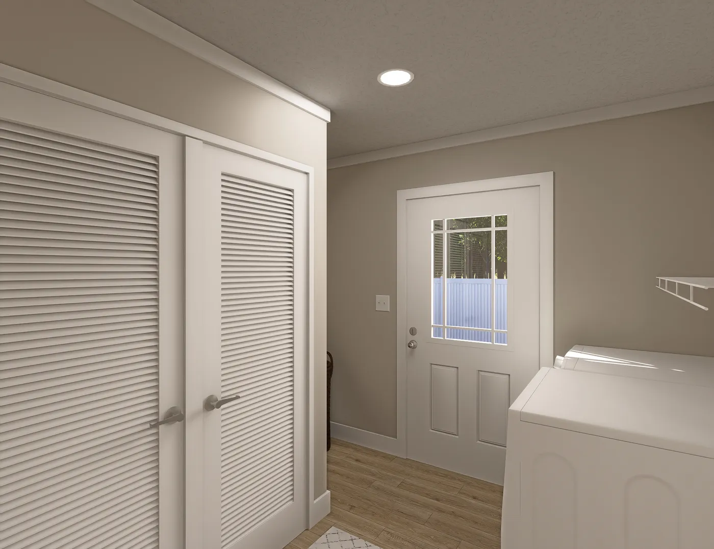 The CLASSIC 60B Utility Room. This Manufactured Mobile Home features 3 bedrooms and 2 baths.