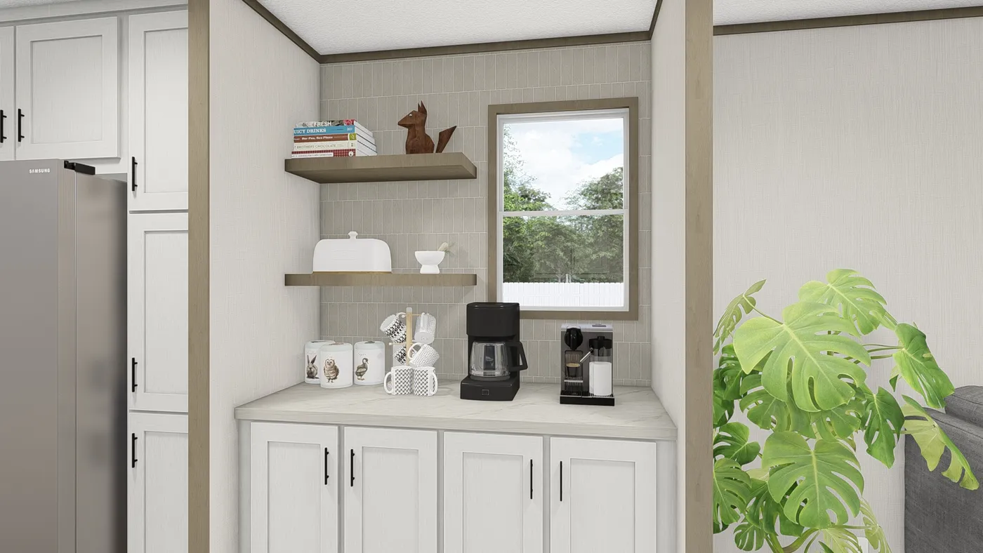 The HUDSON Kitchen. This Manufactured Mobile Home features 3 bedrooms and 2 baths.