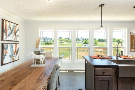 The CLASSIC 60B Kitchen. This Manufactured Mobile Home features 3 bedrooms and 2 baths.
