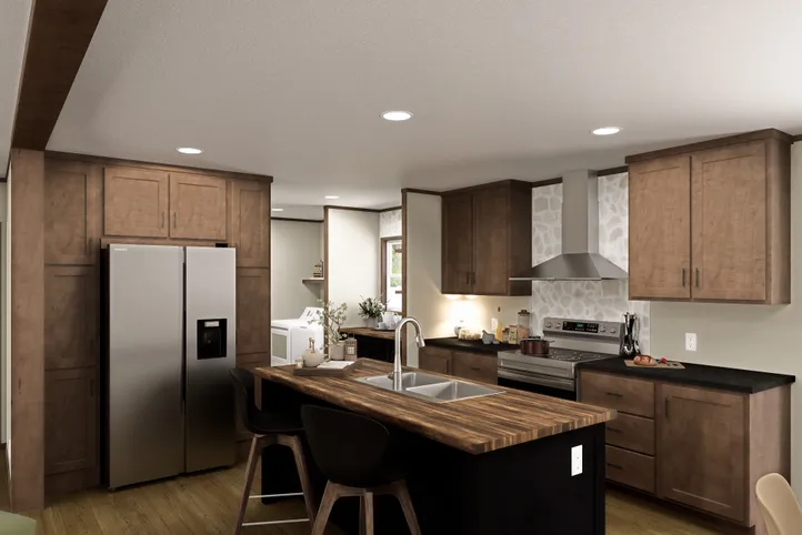 The FIJI Kitchen. This Manufactured Mobile Home features 3 bedrooms and 2 baths.