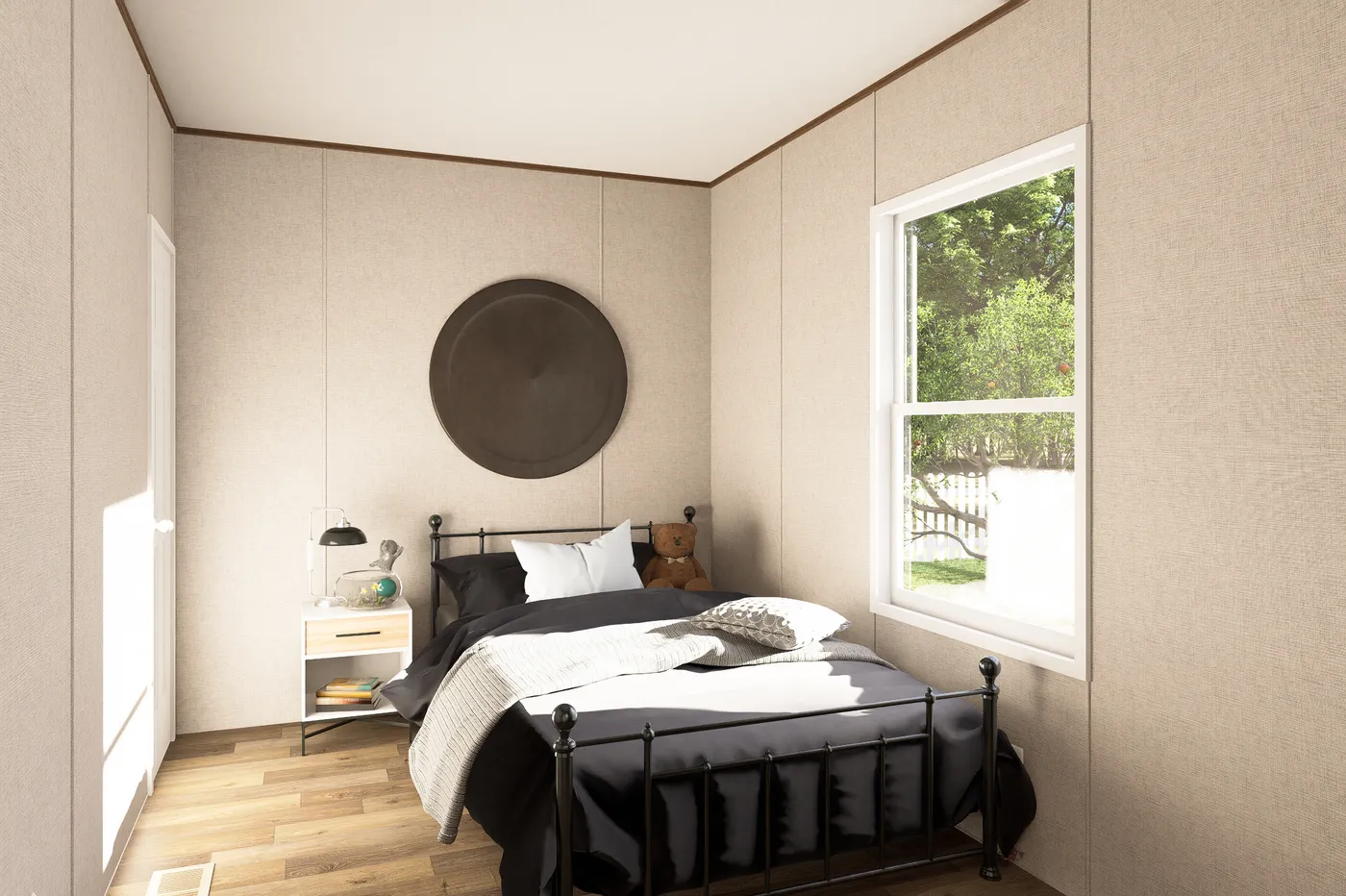 The HICKORY Guest Bedroom. This Manufactured Mobile Home features 3 bedrooms and 2 baths.