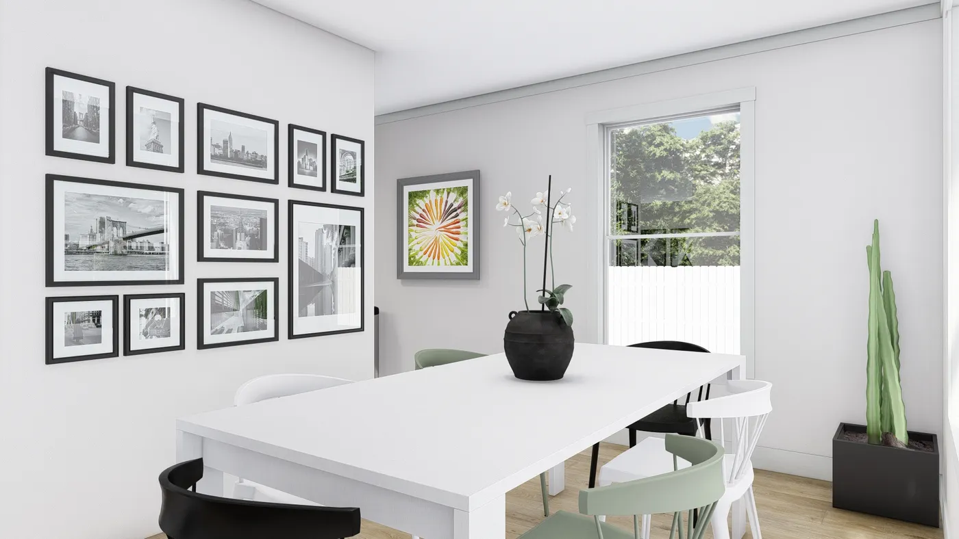 The STAYIN' ALIVE Dining Area. This Manufactured Mobile Home features 3 bedrooms and 2 baths.