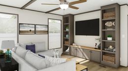 The ANNIVERSARY 16682A Living Room. This Manufactured Mobile Home features 2 bedrooms and 2 baths.