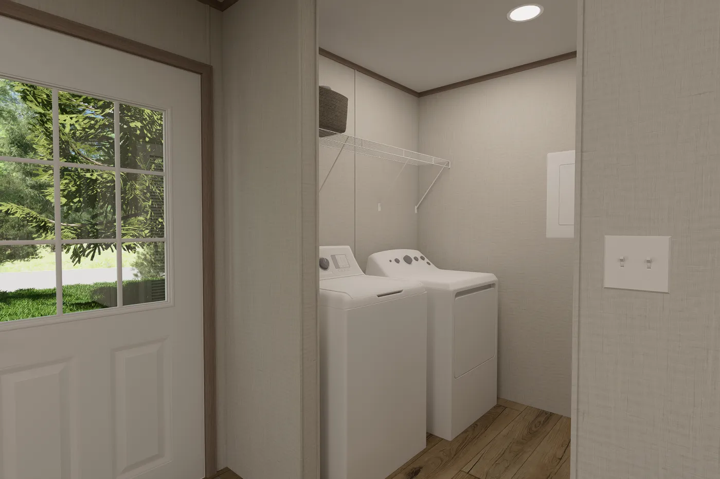 The ULTRA FLEX Utility Room. This Manufactured Mobile Home features 4 bedrooms and 2 baths.