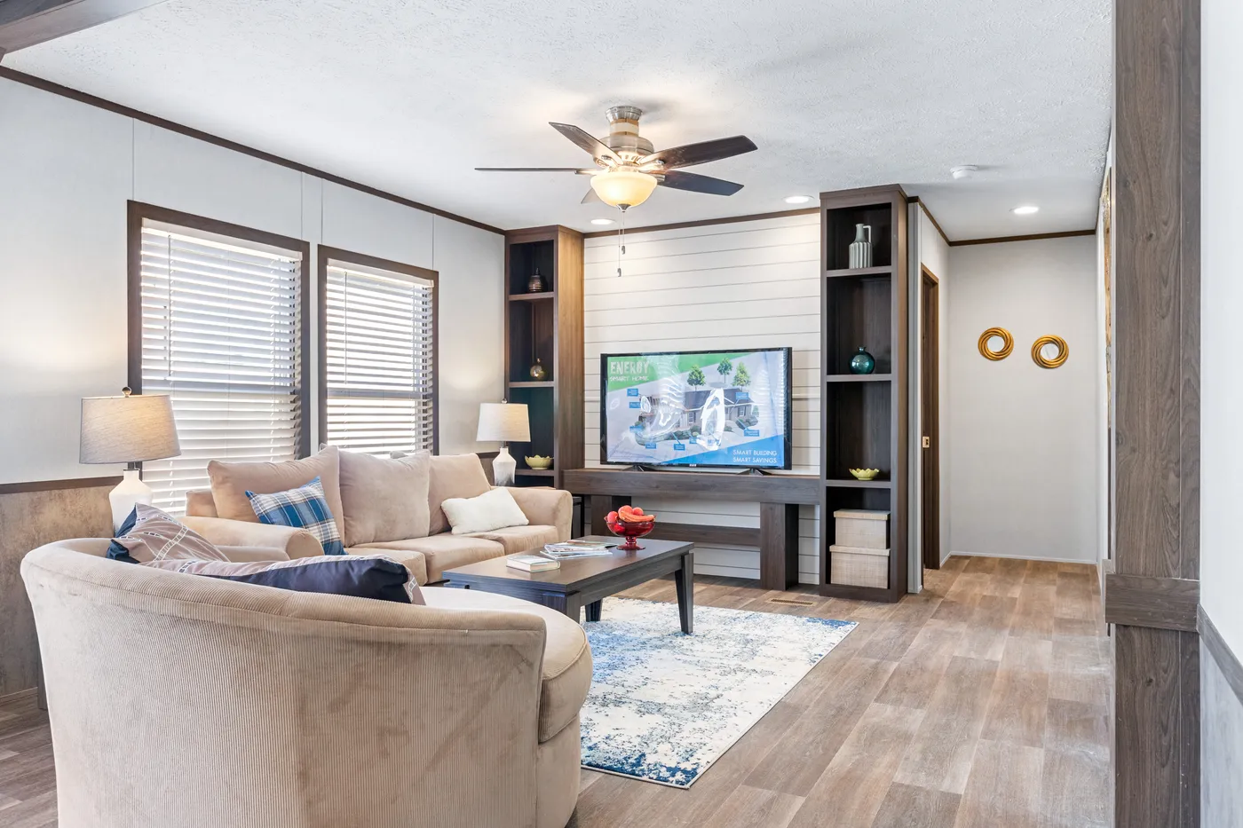 The THE SUNDOWNER Den. This Manufactured Mobile Home features 3 bedrooms and 2 baths.