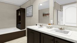 The ULTRA PRO 3 BR 28X60 Primary Bathroom. This Manufactured Mobile Home features 3 bedrooms and 2 baths.