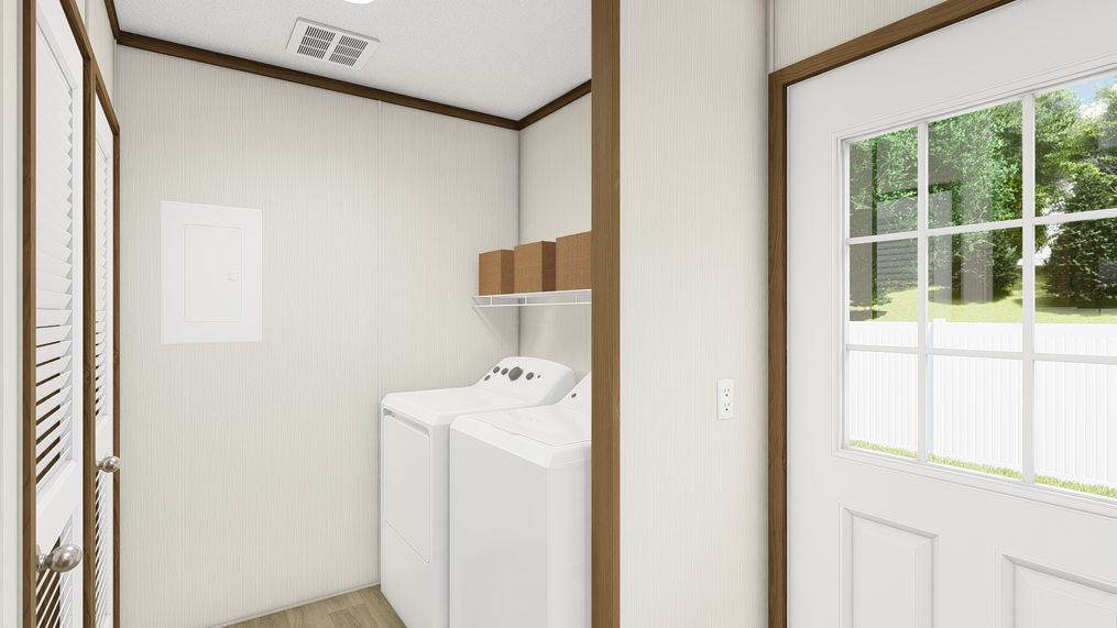 The SENSATION Utility Room. This Manufactured Mobile Home features 3 bedrooms and 2 baths.