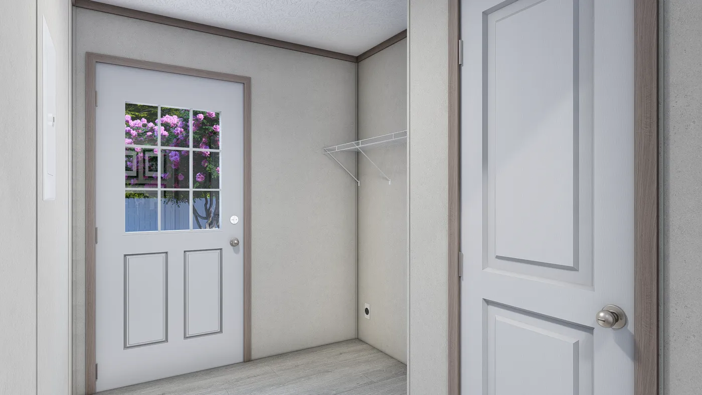 The 5228-E774P THE PULSE Utility Room. This Manufactured Mobile Home features 3 bedrooms and 2 baths.