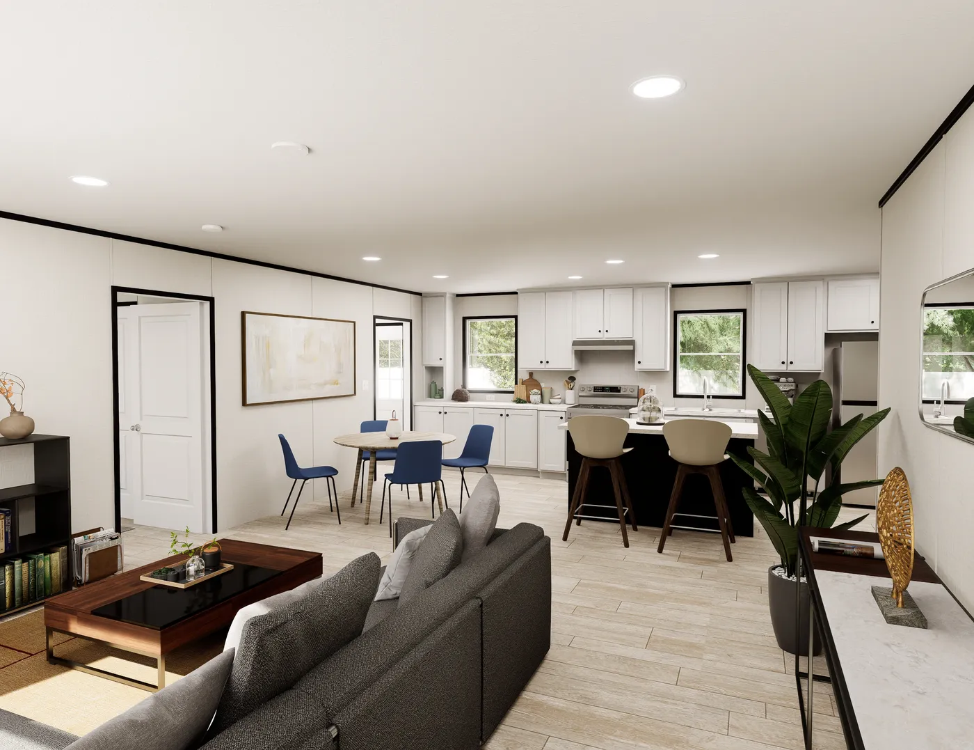 The ULTRA FLEX Foyer. This Manufactured Mobile Home features 3 bedrooms and 2 baths.