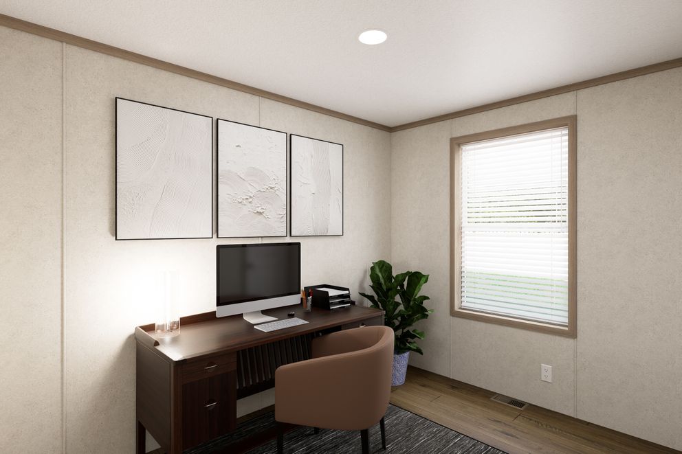 The 7016-CC03 HARBORVIEW 70 Guest Bedroom. This Manufactured Mobile Home features 3 bedrooms and 2 baths.