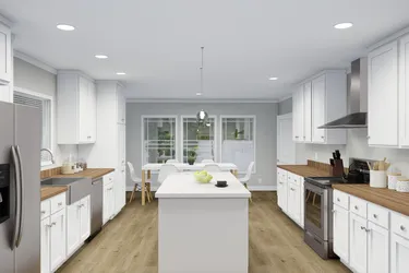 The REMINGTON Kitchen. This Manufactured Mobile Home features 3 bedrooms and 2 baths.