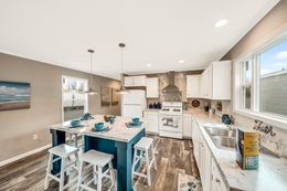 The SWEET BREEZE 76 Kitchen. This Manufactured Mobile Home features 3 bedrooms and 2 baths.
