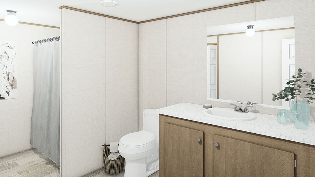 The WONDER Primary Bathroom. This Manufactured Mobile Home features 4 bedrooms and 2 baths.