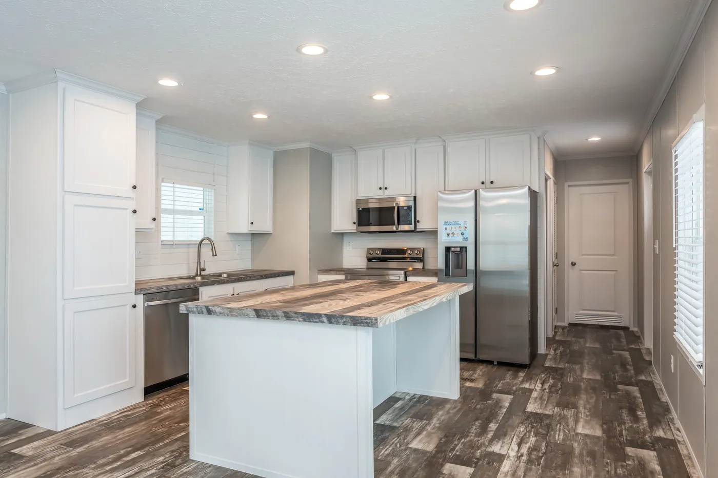 The WILLOW Kitchen. This Manufactured Mobile Home features 3 bedrooms and 2 baths.