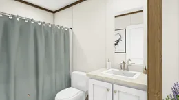 The GLIMPSE Guest Bathroom. This Manufactured Mobile Home features 3 bedrooms and 2 baths.