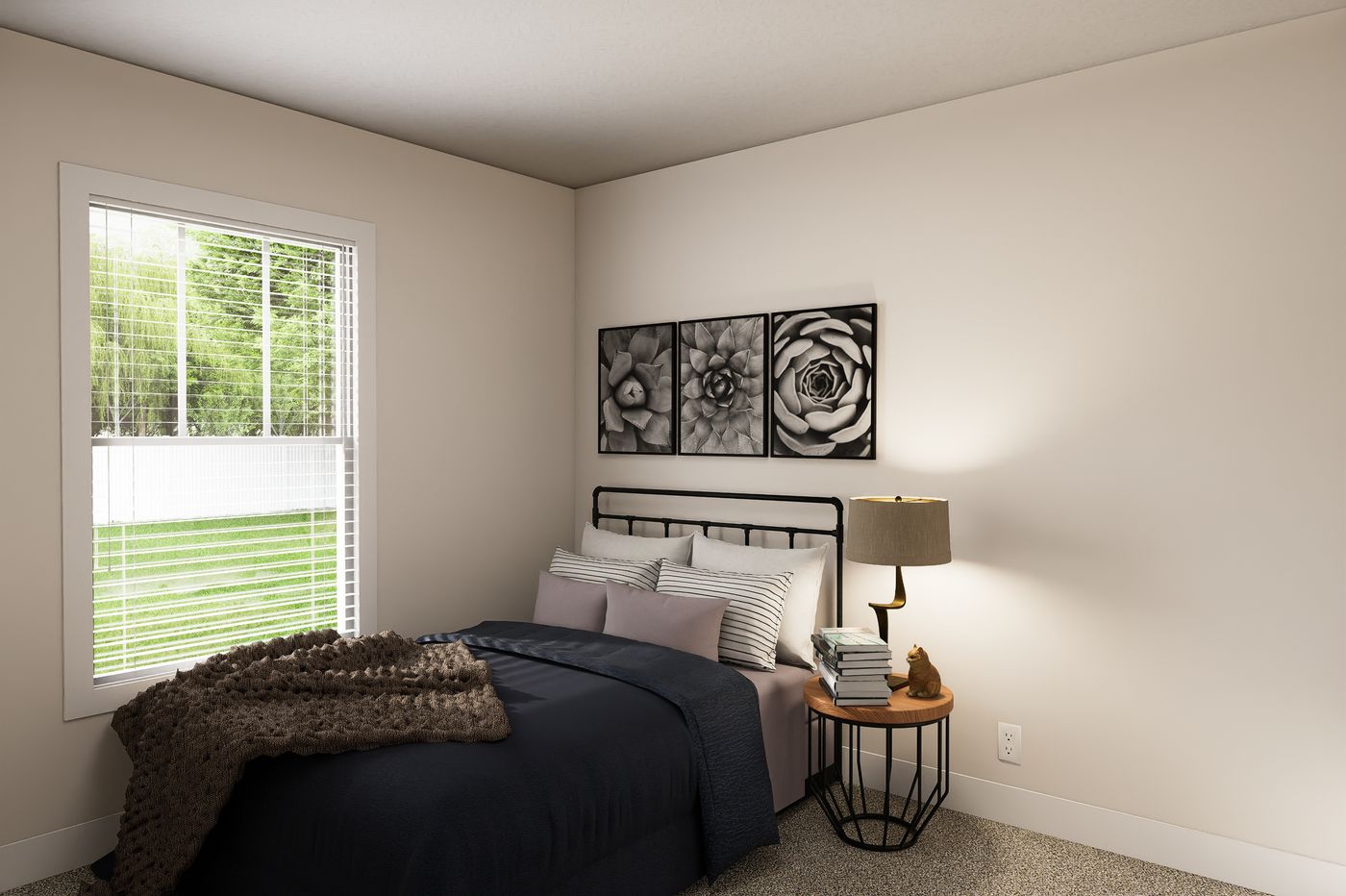 The 6028-MS067-3 HUNTINGTON Guest Bedroom. This Manufactured Mobile Home features 4 bedrooms and 2 baths.