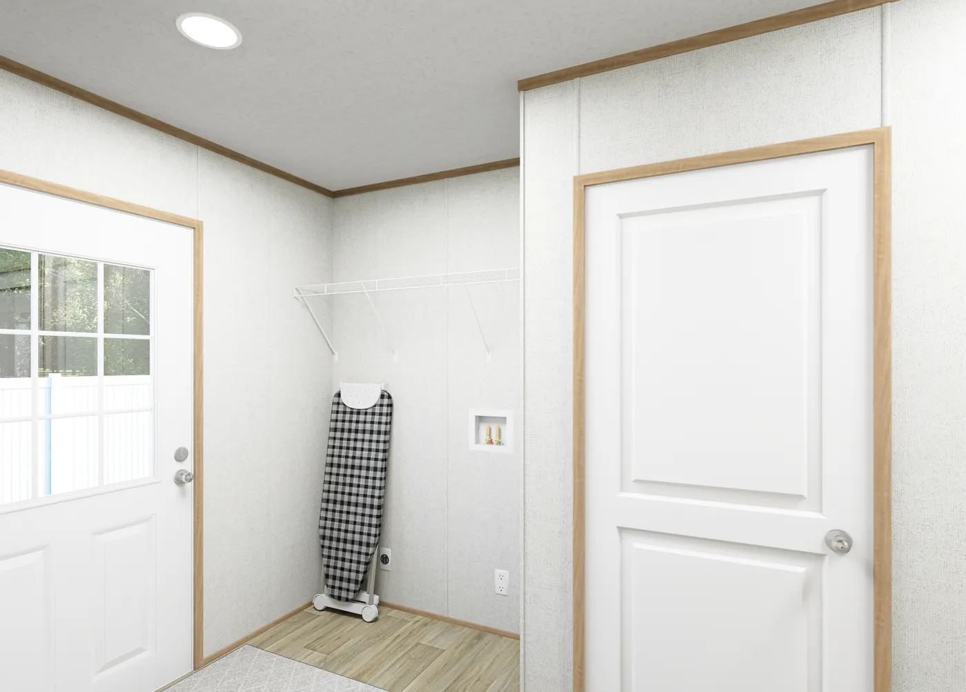 The ASPIRE  28X56 Utility Room. This Manufactured Mobile Home features 3 bedrooms and 2 baths.