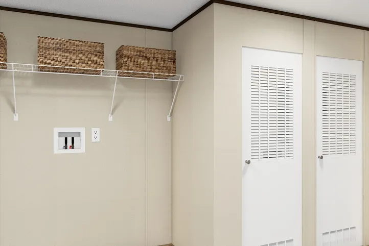 The PRIDE Utility Room. This Manufactured Mobile Home features 4 bedrooms and 2 baths.