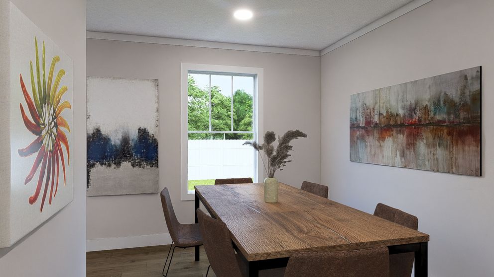 The HEY JUDE Dining Area. This Manufactured Mobile Home features 4 bedrooms and 2 baths.