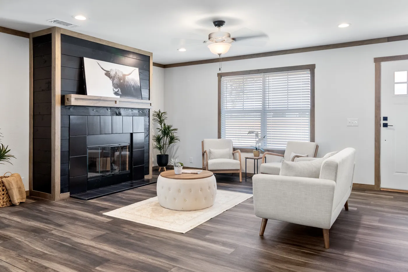 The ISABELLA ELITE Living Room. This Manufactured Mobile Home features 3 bedrooms and 2 baths.