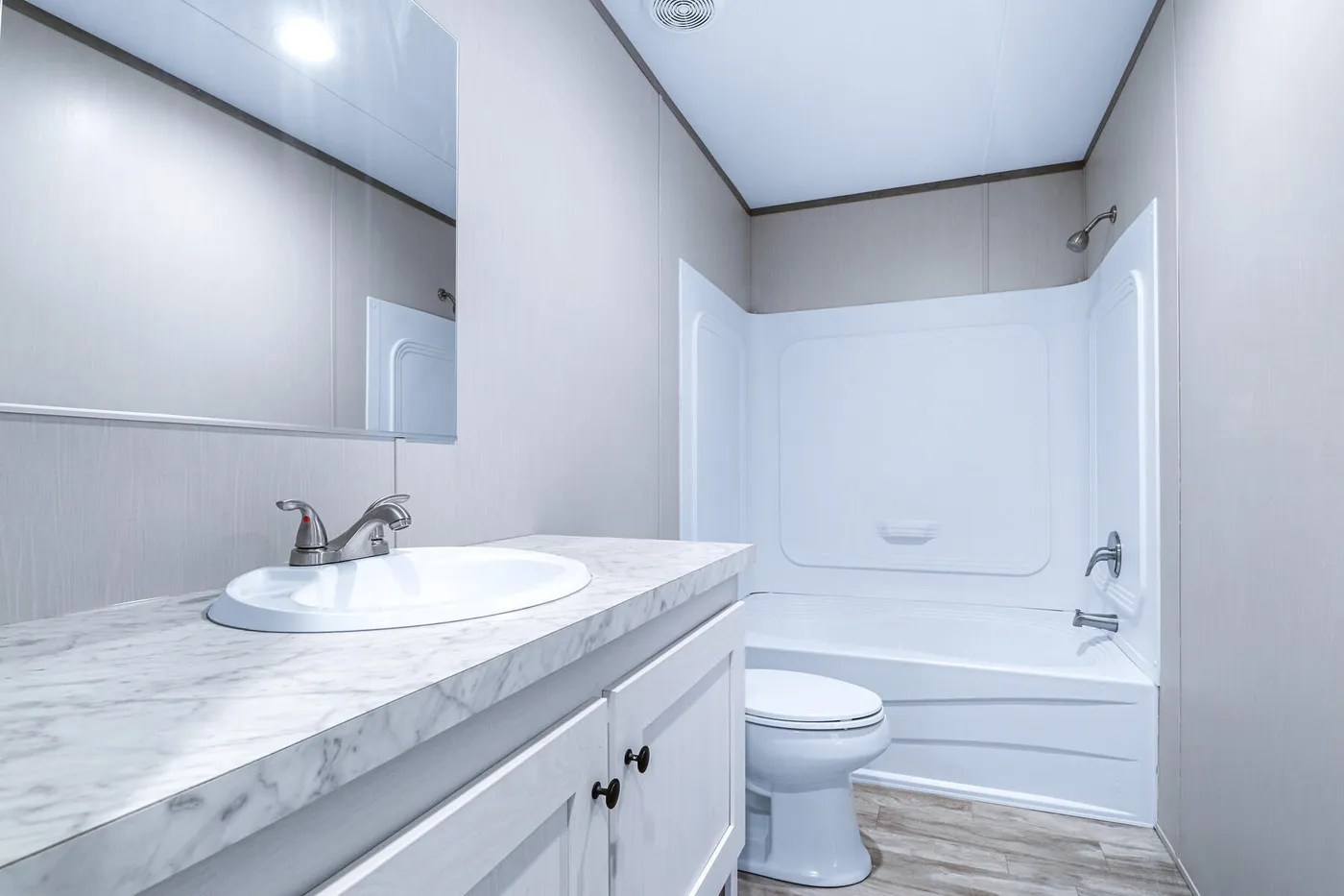 The BREEZE 16723A Exterior. This Manufactured Mobile Home features 3 bedrooms and 2 baths.