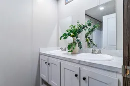 The SELECT 16562A Primary Bathroom. This Manufactured Mobile Home features 2 bedrooms and 2 baths.