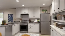 The BLAZER 76 4A Kitchen. This Manufactured Mobile Home features 4 bedrooms and 2 baths.
