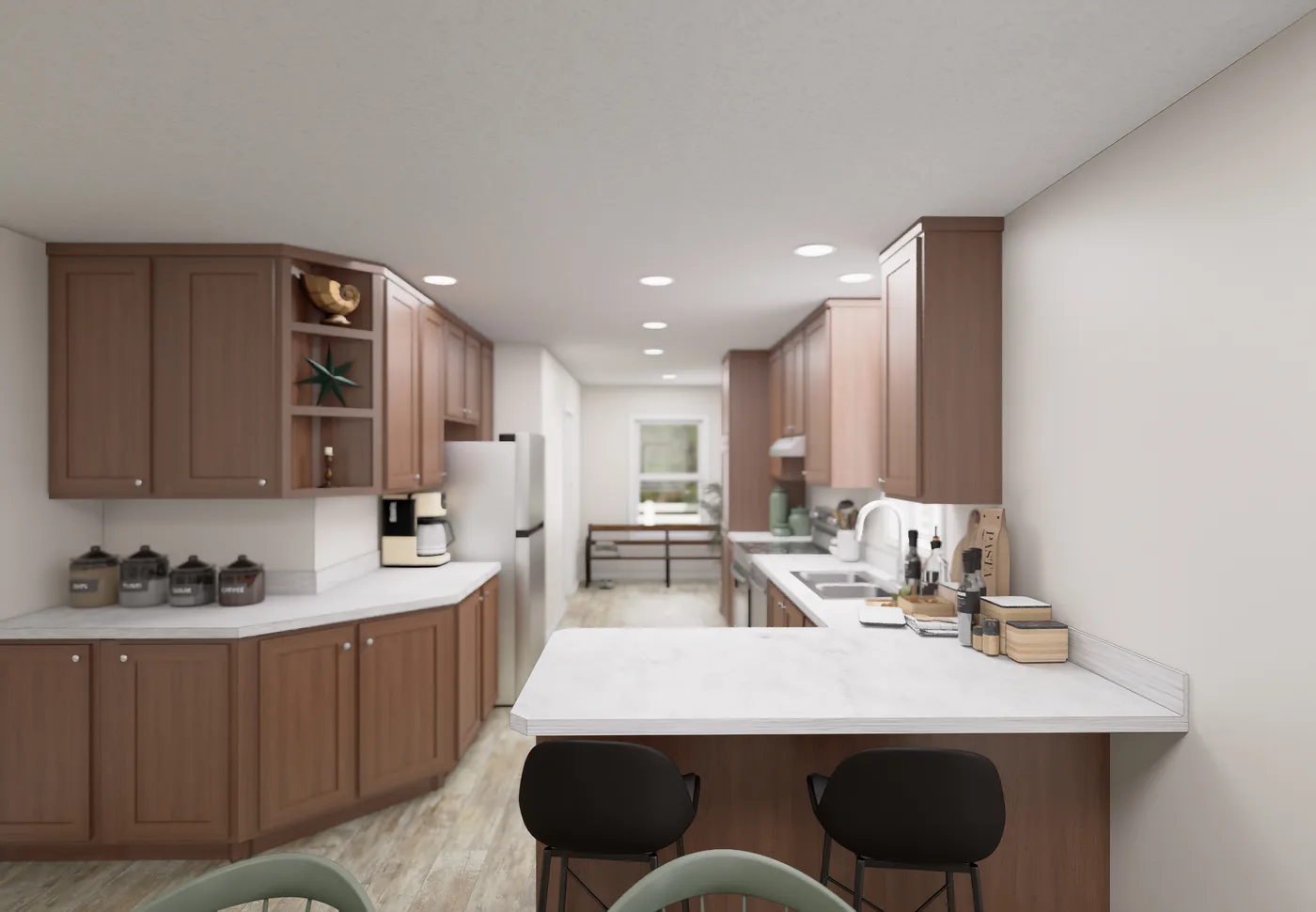 The 5019 IMAGINE Kitchen. This Manufactured Mobile Home features 3 bedrooms and 2 baths.