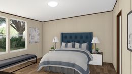 The MARVEL 4 Primary Bedroom. This Manufactured Mobile Home features 4 bedrooms and 2 baths.