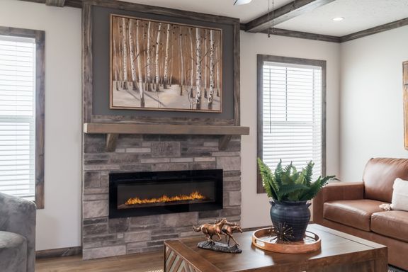 The THE JACKSON Den. This Manufactured Mobile Home features 4 bedrooms and 2 baths.