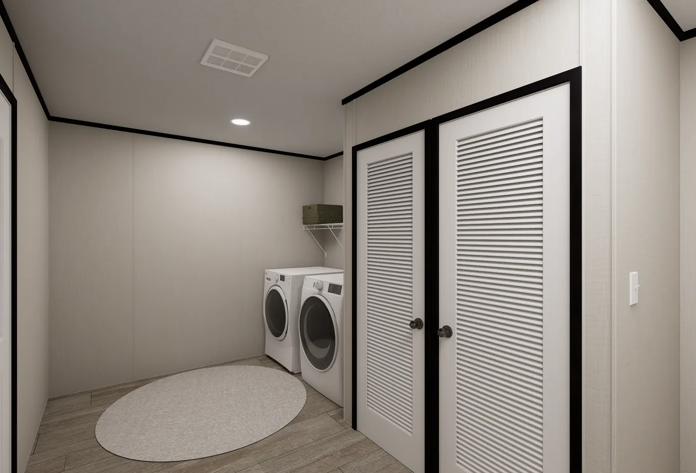 The ULTRA FLEX JEWEL GRANDE Utility Room. This Manufactured Mobile Home features 4 bedrooms and 2 baths.
