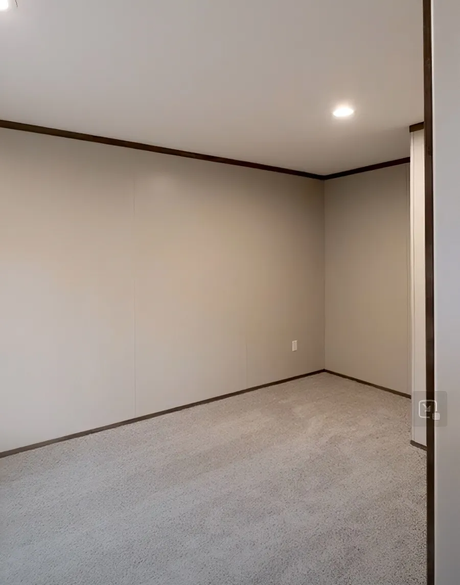 The PERIDOT Primary Bedroom. This Manufactured Mobile Home features 2 bedrooms and 1 bath.