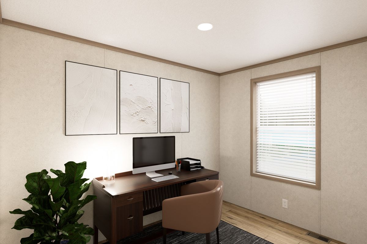 The 6616-CC03 HARBORVIEW 66 Guest Bedroom. This Manufactured Mobile Home features 3 bedrooms and 2 baths.