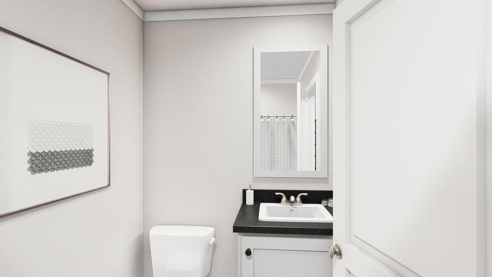The LIMELIGHT Guest Bathroom. This Manufactured Mobile Home features 3 bedrooms and 2 baths.