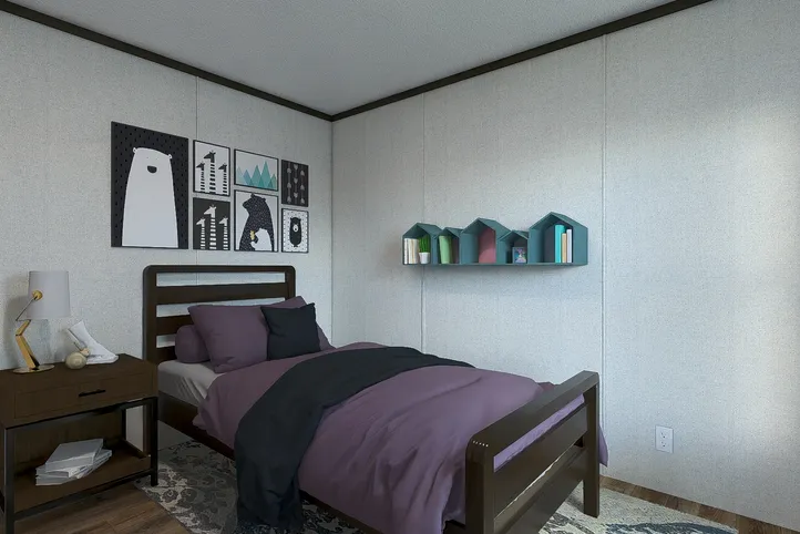 The EMPOWER Bedroom. This Manufactured Mobile Home features 4 bedrooms and 2 baths.
