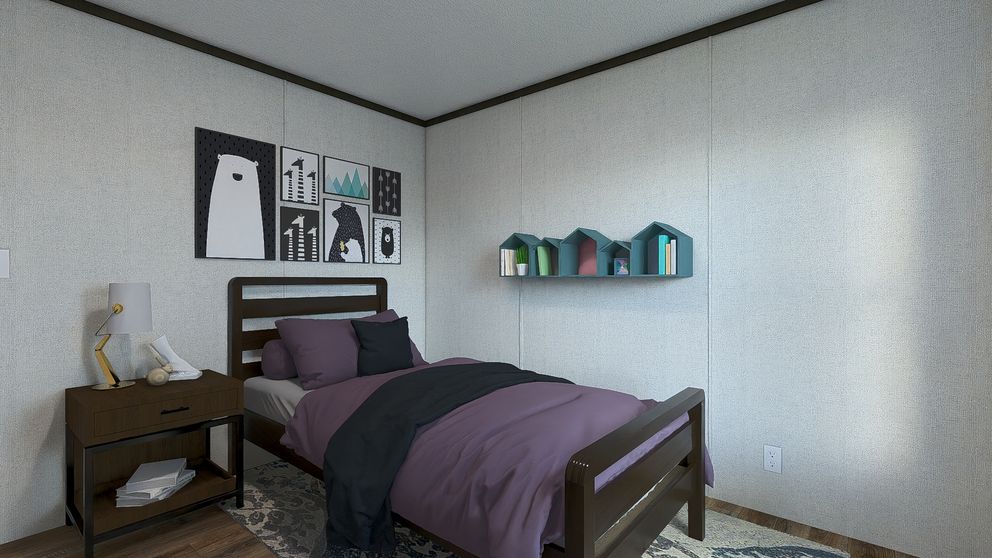 The EMPOWER Bedroom. This Manufactured Mobile Home features 4 bedrooms and 2 baths.