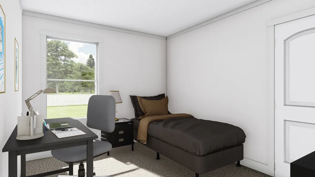 The HEY JUDE Guest Bedroom. This Manufactured Mobile Home features 5 bedrooms and 2 baths.