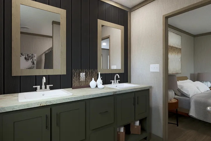 Charwood. The SYDNEY Primary Bathroom. This Manufactured Mobile Home features 3 bedrooms and 2 baths.