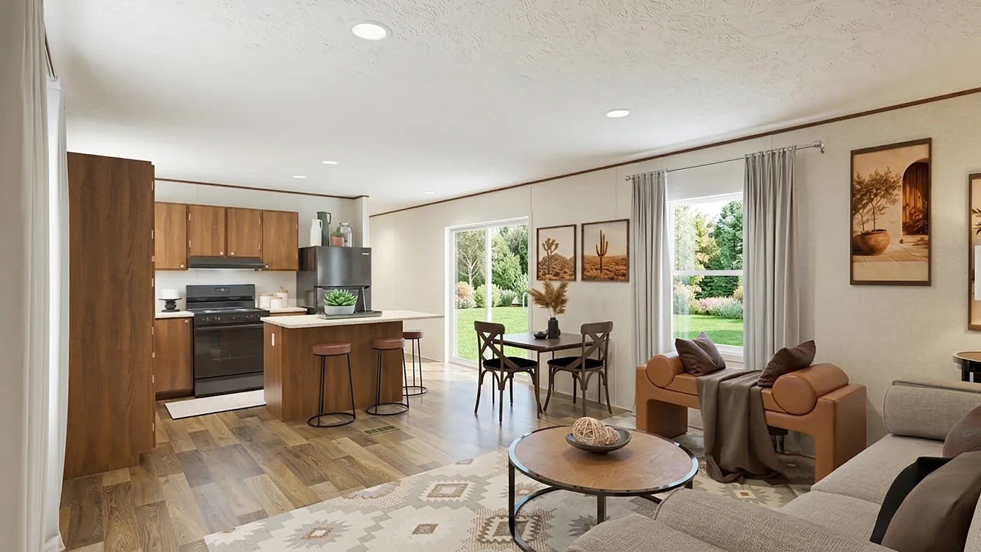 The ASPEN Foyer. This Manufactured Mobile Home features 3 bedrooms and 2 baths.