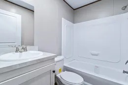 The SELECT 16723F Guest Bathroom. This Manufactured Mobile Home features 3 bedrooms and 2 baths.