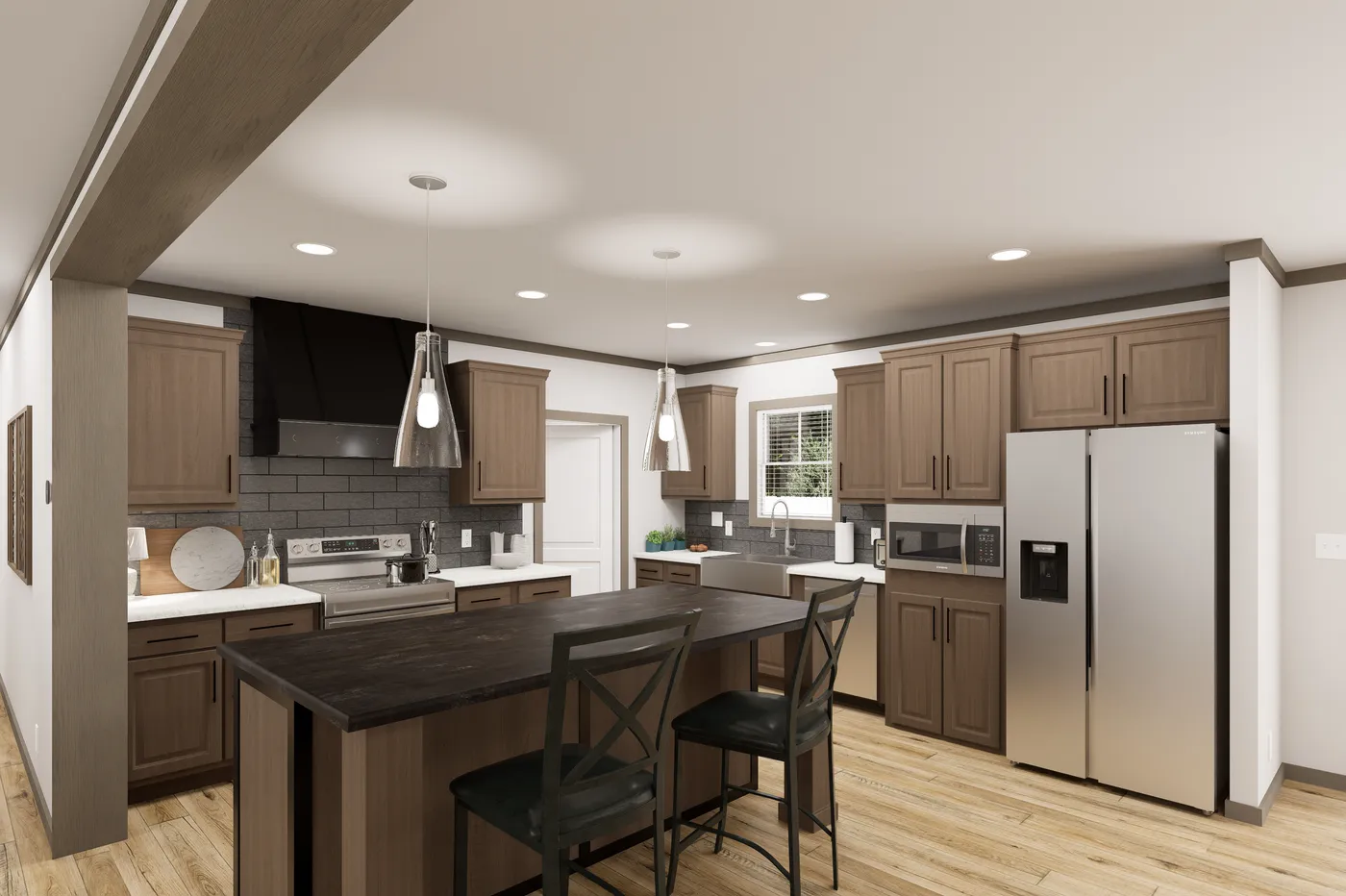 The EASY LIVIN' Kitchen. This Manufactured Mobile Home features 3 bedrooms and 2 baths.
