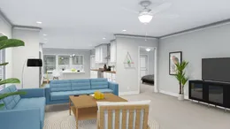 The REMINGTON Living Room. This Manufactured Mobile Home features 3 bedrooms and 2 baths.