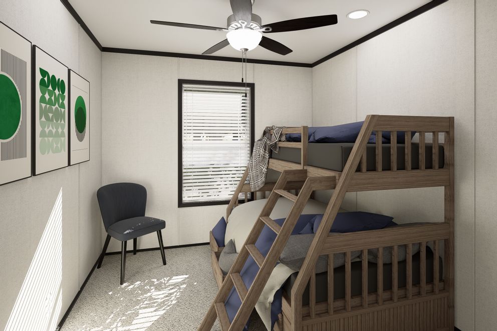 The PLATINUM ANNIVERSARY Exterior. This Manufactured Mobile Home features 3 bedrooms and 2 baths.