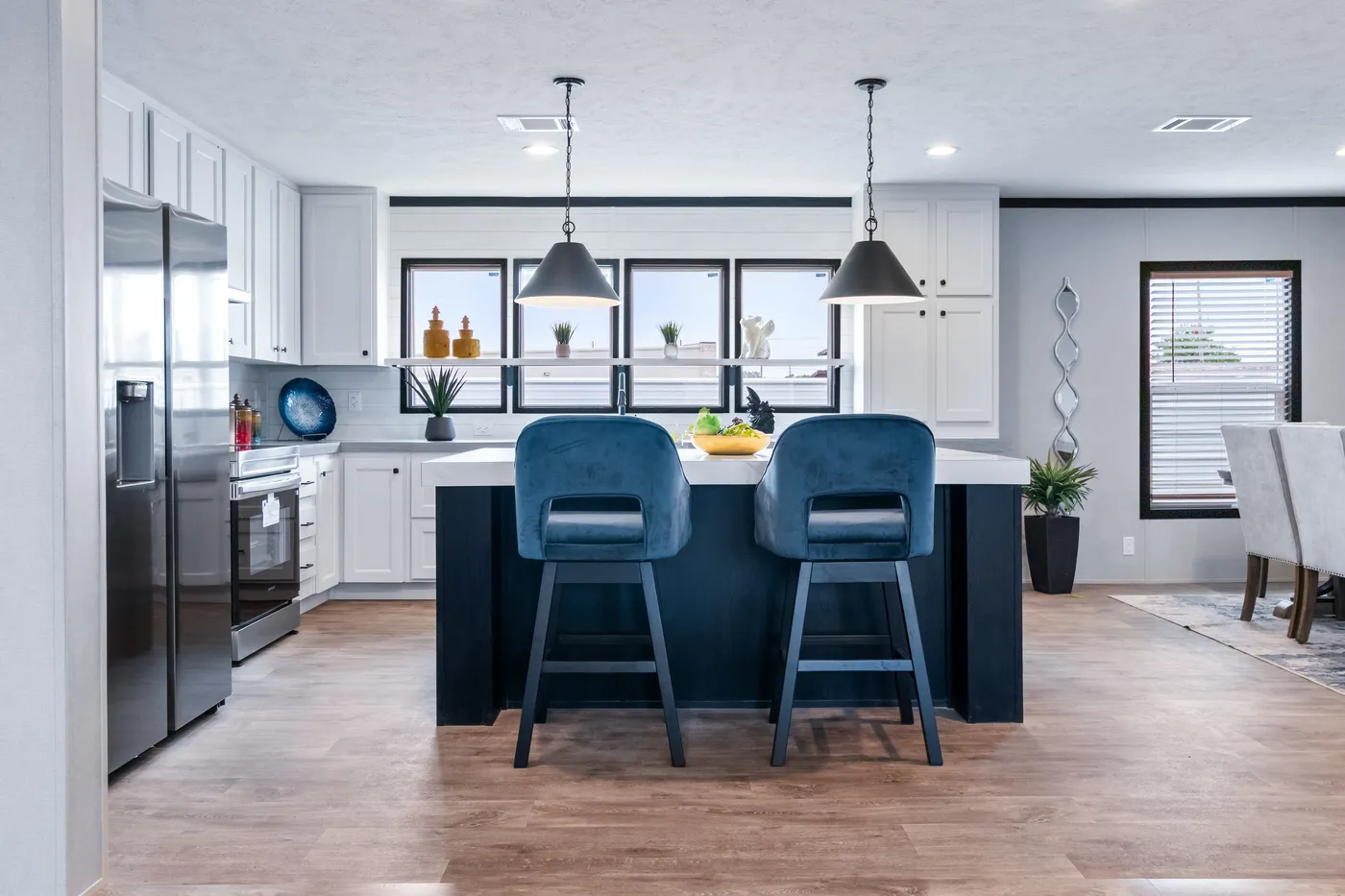 The HERCULES Kitchen. This Manufactured Mobile Home features 4 bedrooms and 2 baths.